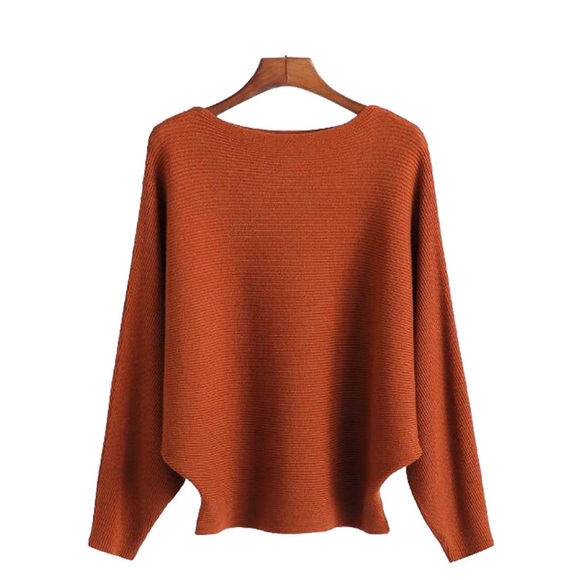 Sweaters - Women Batwing Sleeve Casual Fall/Winter Sweater
